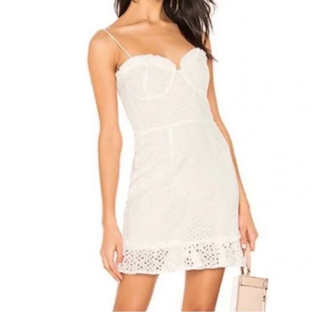 Superdown Eyelet Mini Dress
